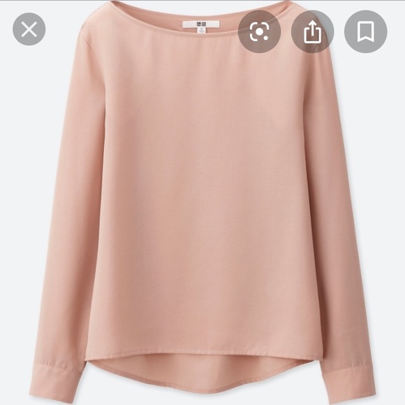 Uniqlo Tops - Uniqlo blush pink longsleeve blouse